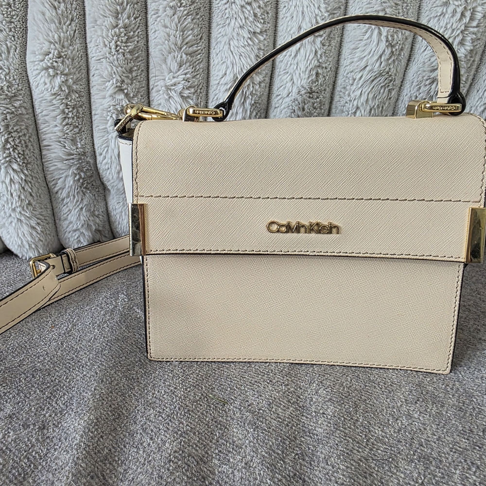 Calvin Klein Cream Crossbody Bag
